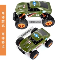 Childrens baby four-wheel drive double-pull off-road vehicle alloy fall-resistant simulation mountain bike toy car boy toy