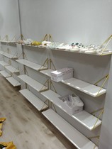 Gold Wall shoe shop shoe rack clothing store nail shop childrens shoes display rack shop bag rack shoe shelf display rack