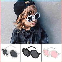 Han Edition Online Red Fashion Childrens Glasses Sunglasses Boy Sunglasses XO Styled Trend Girl Sun Protection Ultraviolet Rays