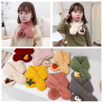 Baby bib winter warm baby scarf 0-1 year old Korean version of autumn and winter boys and girls cotton baby collar cute