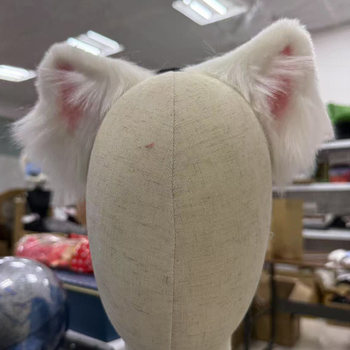 [New Product]Movable Electric Dog Ears Samoyed Lolita Kc Cosplay Photography Realistic Animal Ears