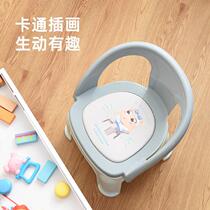 Childrens dining chair over one year old barking chair cartoon farting plastic stool baby dining chair anti-slip stool for toddlers