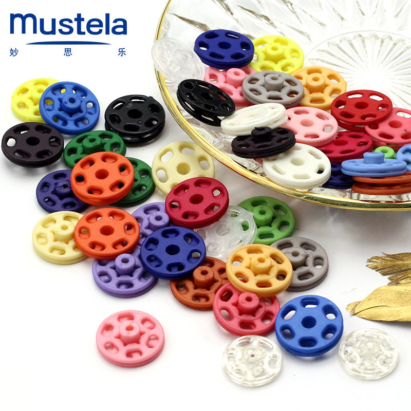 Miao Si Le dark buckle Baby baby clothes mother-to-child buckle Snap button Shirt button Anti-light snap Invisible mother-to-child buckle