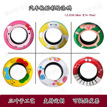 Waste tire handicraft production creative tire color tire graffiti kindergarten scenic area decorative ornaments