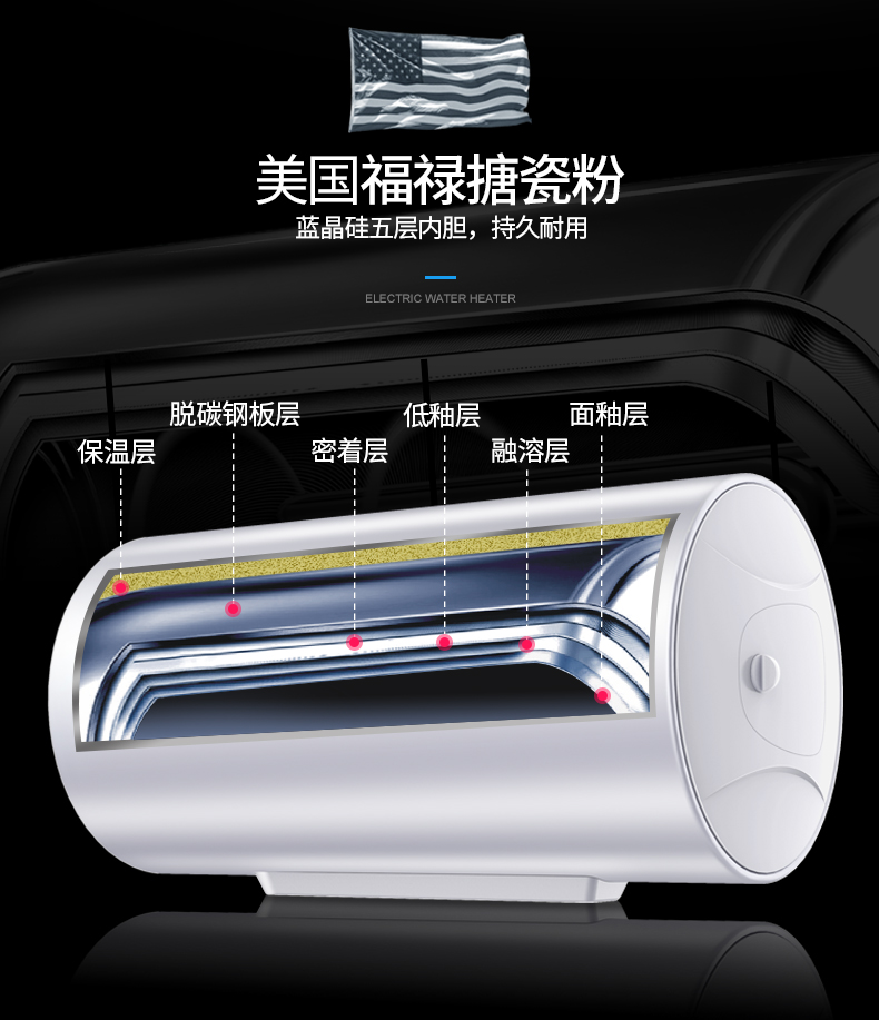 Cho thuê phòng tắm nước nóng điện gia đình Konka / 康佳 DSZF-KA06-40 với 40L nhỏ - Máy đun nước giá máy nóng lạnh