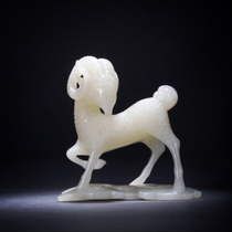 Good art and spring original design Hetian jade white jade ornaments Jade auspicious jade appreciation