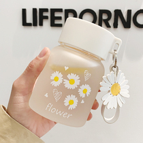 Water cup female cute mini glass Korean portable simple fresh Forest ins Creative small student cup