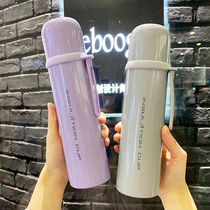 Thermos cup womens portable Korean version of the creative trend cup personality simple male student stainless steel large capacity cup