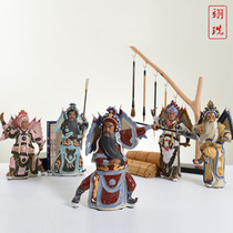 Ceramic Three Kingdoms Figure Five Tiger general living room decoration ornaments Guan Yu Zhang Fei Ma Chao Huang Zhong Zhao Yun ancient style gifts