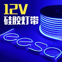 Светодиодная силиконовая дорожная водонепроницаемая светодиодная лента, ультратонкая уличная супер яркая лампа, 12v