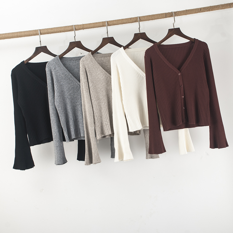 Autumn Winter Dance Suit Women's Thickened Cardiovert Jacket Sweater Modern Dance Suit Classical Dance With Trumpeter Sleeve Dance Practice Service