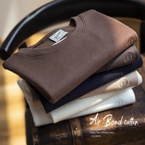 Hacky high - gram - weight Pearl Air Cotton Foreign Trade summer new one with pure coloured round - sleeved T - shirt tide male