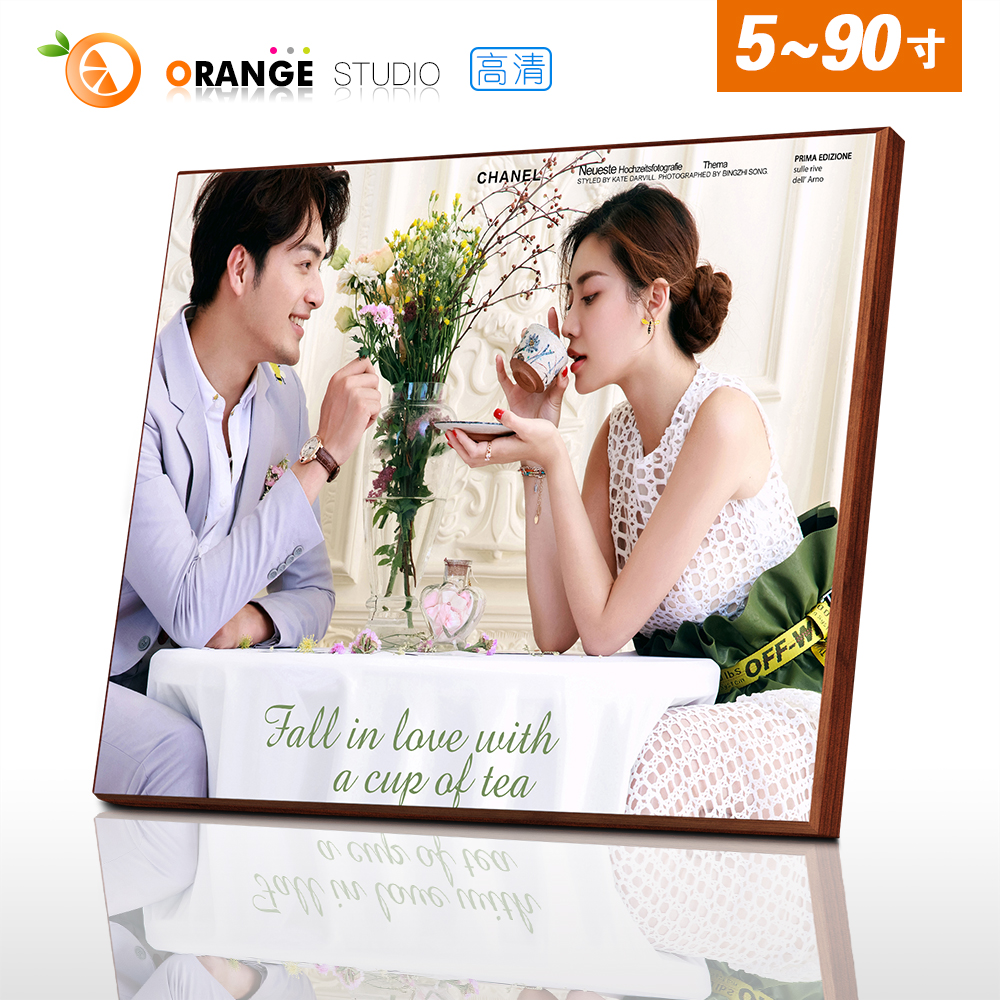 Lamina Crystal Print Studio Stage Photo Frame Custom WashEd Wedding Photos Enlarged Wall Photos Make Photo Set