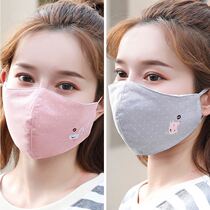 Lady cotton mask 3d Cubic autumn winter style 2021 new fashion version Korean version good-looking cloth mask washable pure cotton