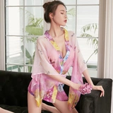 Сексуальное нижнее белье, прозрачная юбка, комплект, большой размер