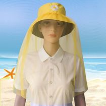 Anti-mosquito mesh fishermans hat mesh sun protection travel cool and breathable summer anti-catkins insect-proof elastic band mesh