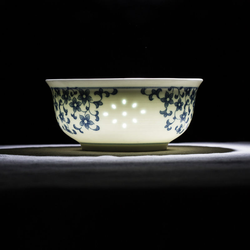 Jingdezhen ceramic bowl suit tureen rainbow such use large soup bowl with cover mercifully ceramic insulation bowl of fresh lunch dishes