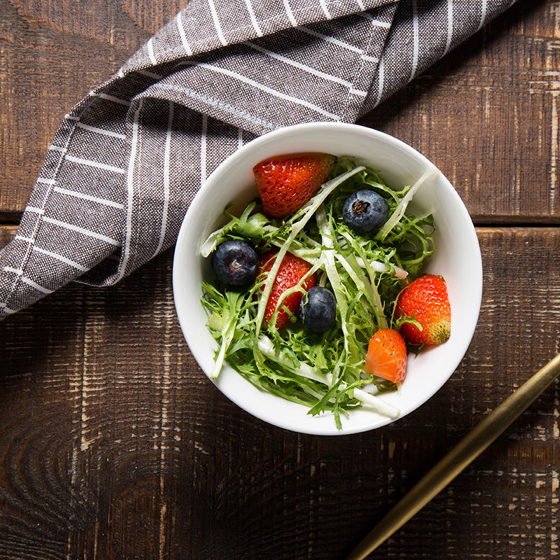 Thickening upgrade ceramic rice bowl jingdezhen ceramic white contracted household jobs rainbow such as bowl dish dish soup plate