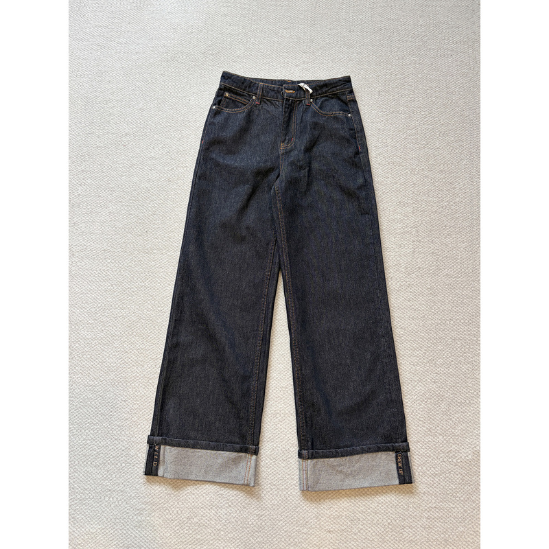 [Same Style as Ouyang Nana] Nana's Farm Party Capsule Series Straight-Leg Jeans