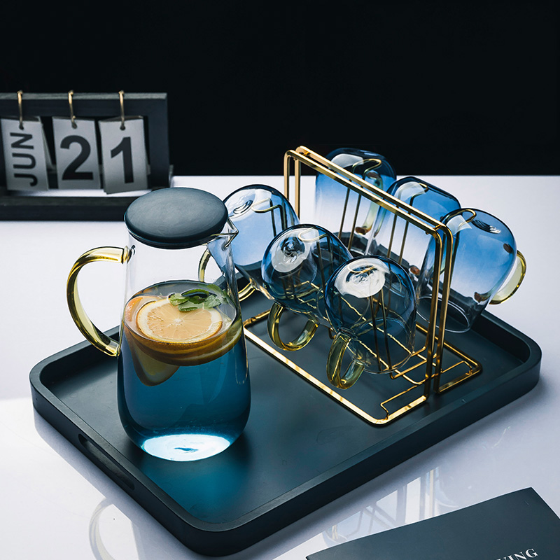 Kettle Suit Home Whole Set Cup Furniture Home Light Lavish Water Glass Creative Water Kit Brief Nordic Teapot Day Style