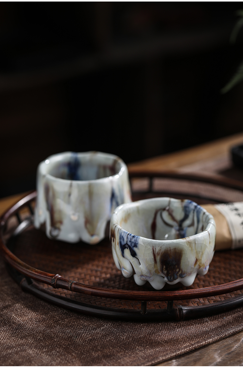 By Taiwan manual will burn the master cup Japanese single CPU on wild ceramic kunfu tea light cup of tea