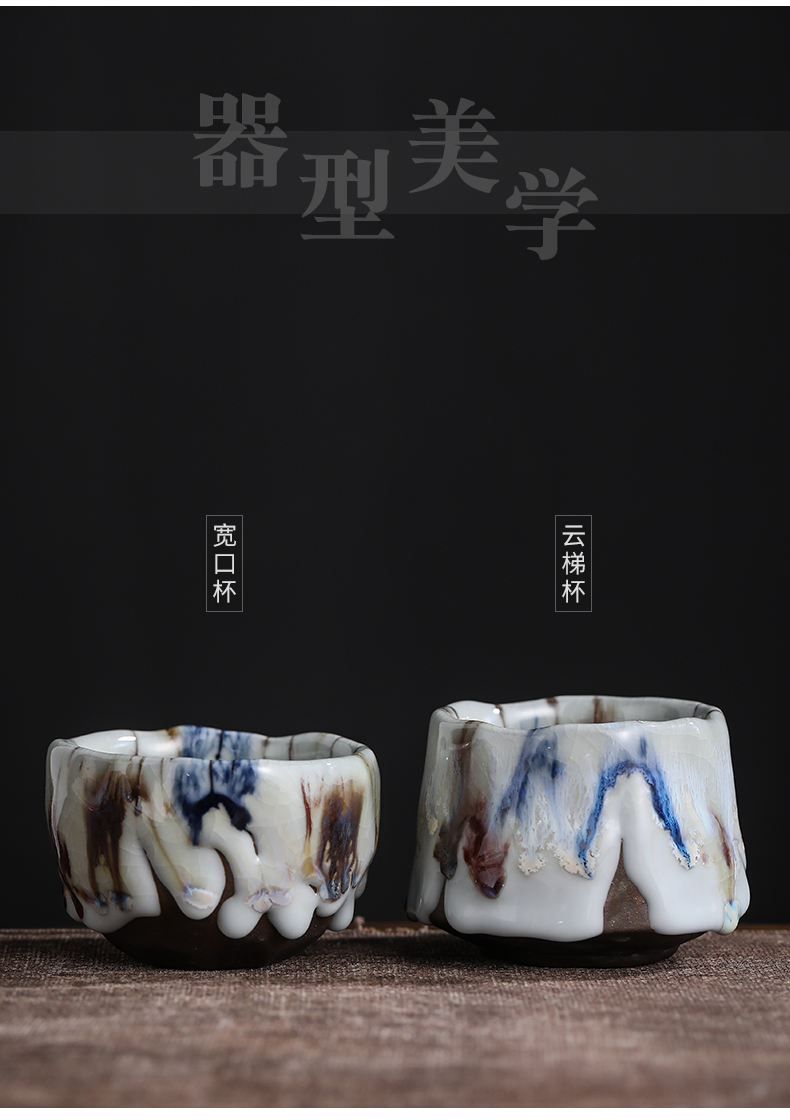 By Taiwan manual will burn the master cup Japanese single CPU on wild ceramic kunfu tea light cup of tea