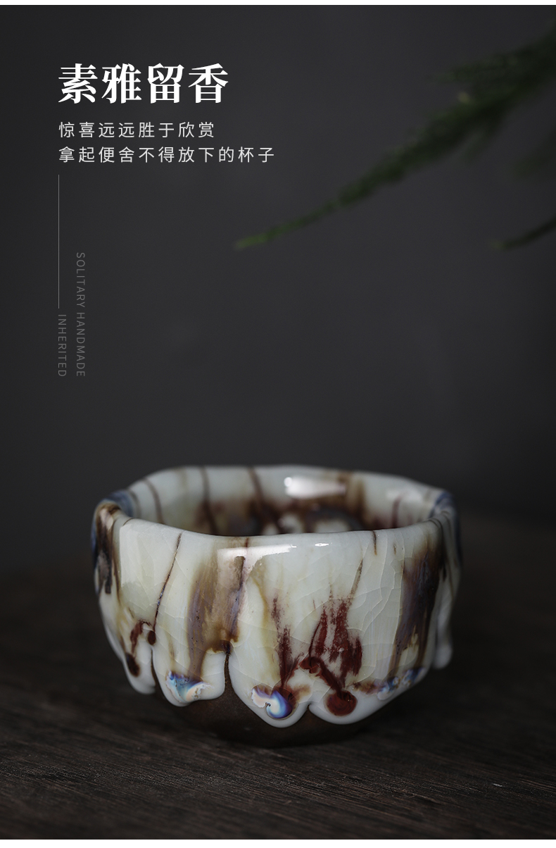 By Taiwan manual will burn the master cup Japanese single CPU on wild ceramic kunfu tea light cup of tea