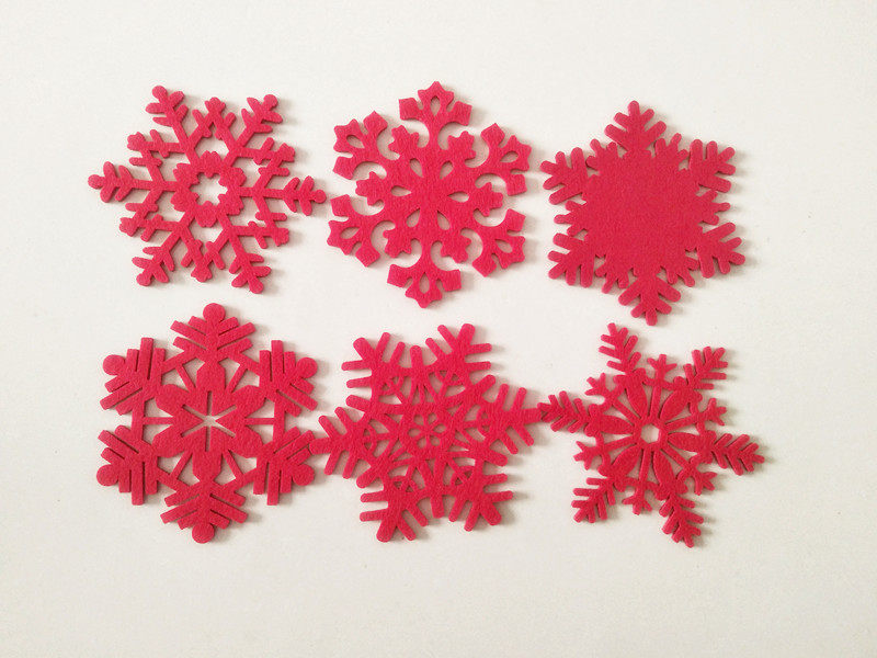 New Chinese Christmas non-woven felt thickened tea coaster absorbent fabric coaster non-slip heat insulation pad 13 5 cm