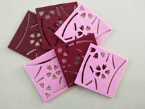 Creative non-woven felt padded tea cup mat absorbent fabric coaster non-slip insulation mat table mat