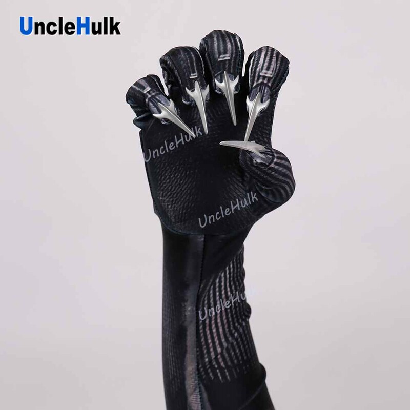 【Unclehulk】Black Panther Gloves (Rubber Paws) Pair Soft Paws Suitable for Children