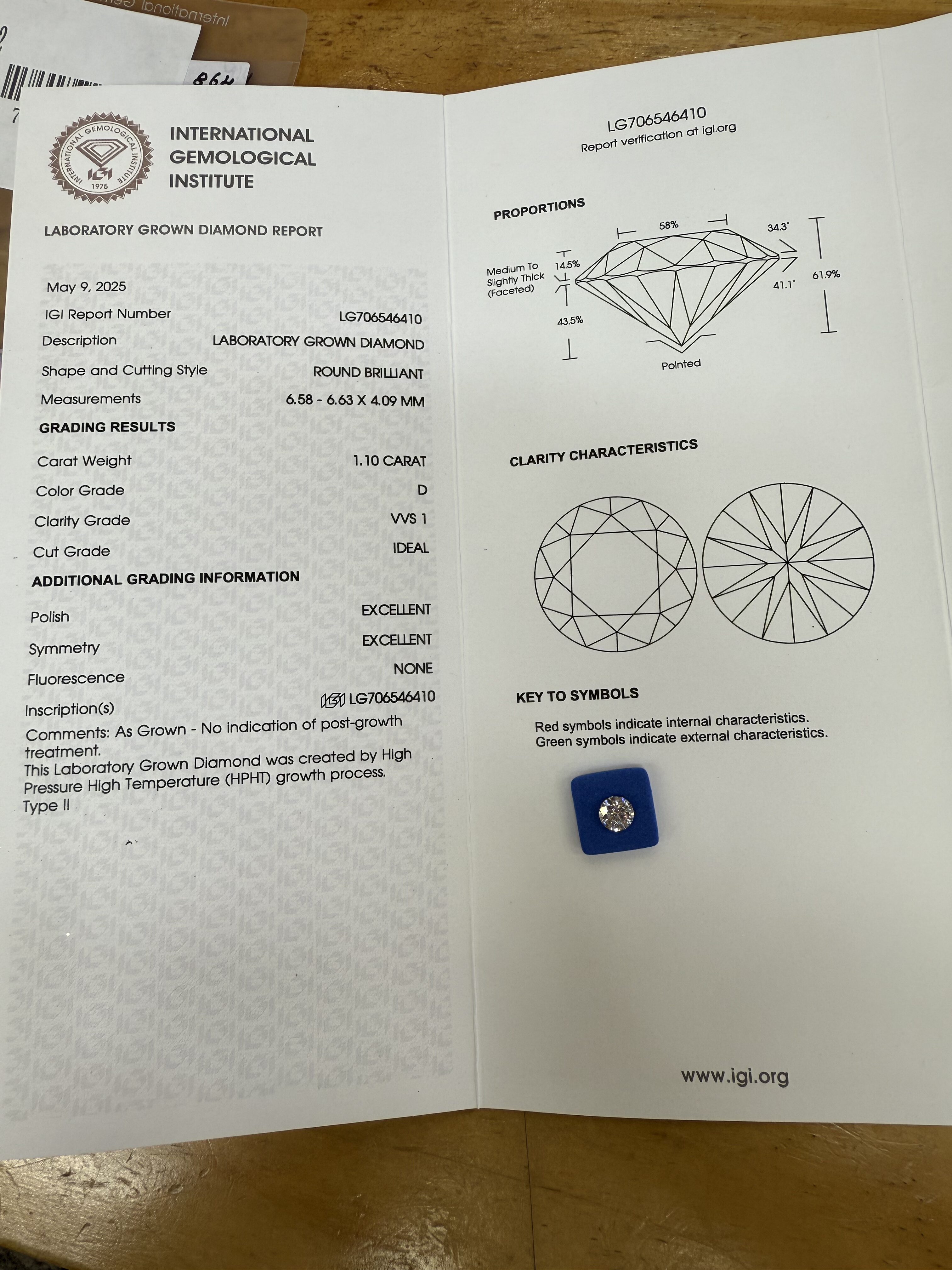 IGI培育钻石1.10 D VVS1 3EX N 1080：新店开业宠粉福利，品质与性价比双重保障！-其他-淘宝好物网