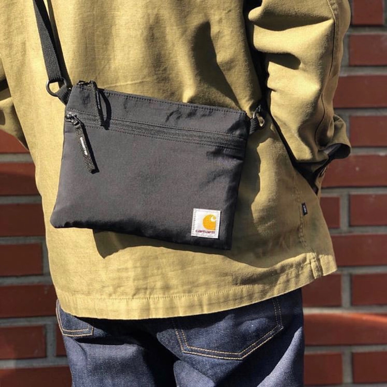 Carhartt Carhart tide brand street hip-hop men's and women's messenger bag single-shoulder bag Bundi small square bag canvas tide bag