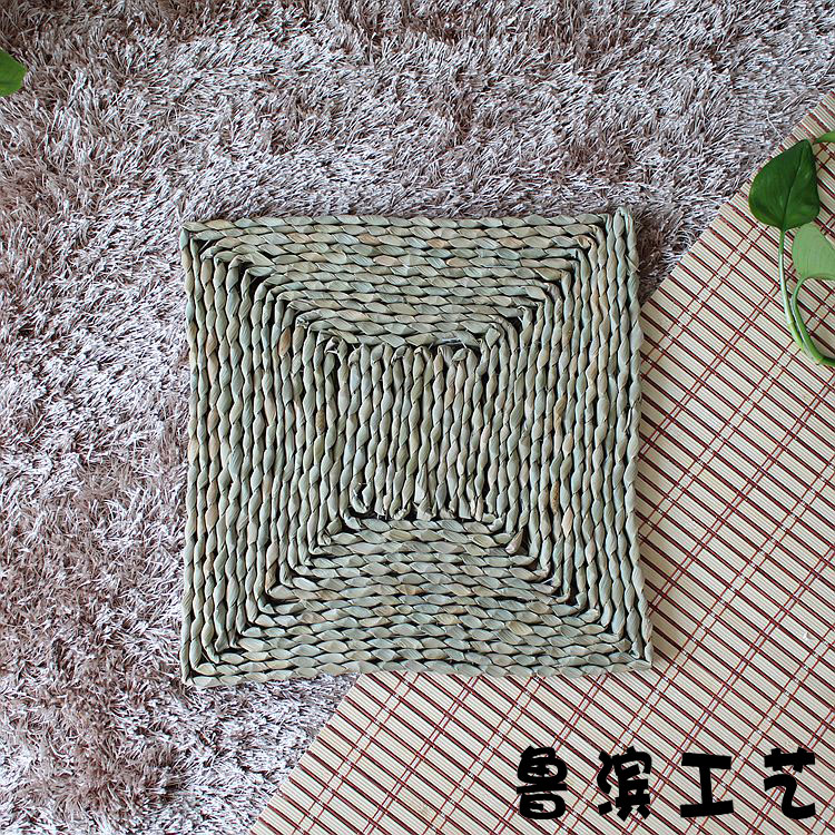 Handmade futon tatami rushes vuông cửa sổ khoang ghế đệm thiền đệm pad chơi bé mat yoga mat - Ghế đệm / đệm Sofa thảm trải ghế gỗ mùa đông
