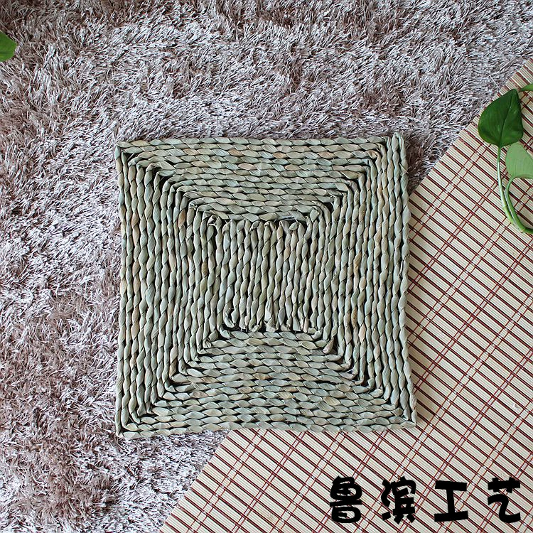 Handmade futon tatami rushes vuông cửa sổ khoang ghế đệm thiền đệm pad chơi bé mat yoga mat - Ghế đệm / đệm Sofa