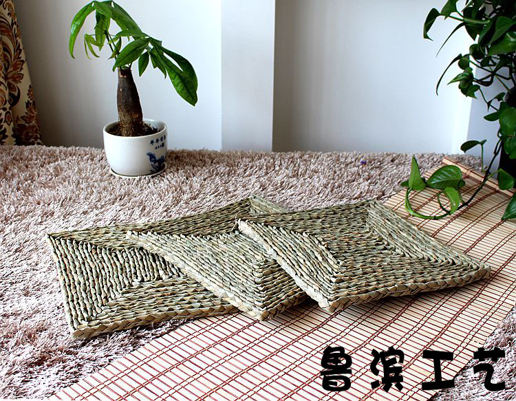 Handmade futon tatami rushes vuông cửa sổ khoang ghế đệm thiền đệm pad chơi bé mat yoga mat - Ghế đệm / đệm Sofa thảm trải ghế gỗ mùa đông
