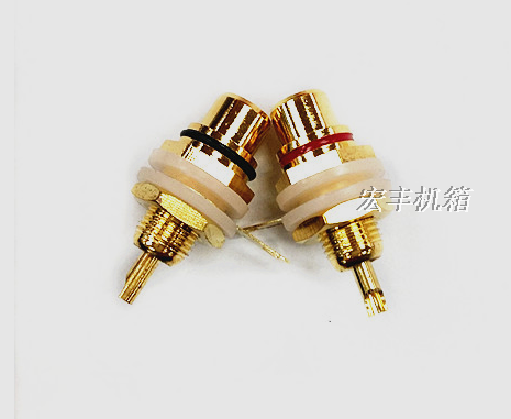 Power Amplifier Chassis Dynamometer Socket AV Socket Audio/Video Socket Gilded RCA Seat Lotus Seat Signal Base