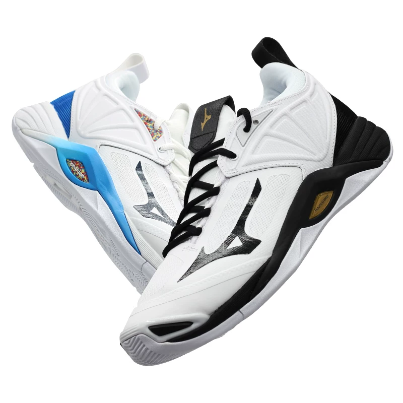 Высокие обувь Mizuno для волейбола с амортизирующей подушкой, для мужчин и женщин, стабильные и поддерживающие профессиональные спортивные кроссовки