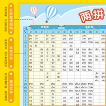 Primary school first grade Chinese Pinyin alphabet wall Study Artificial Academic Acoustic Syllable Full Wall Chart