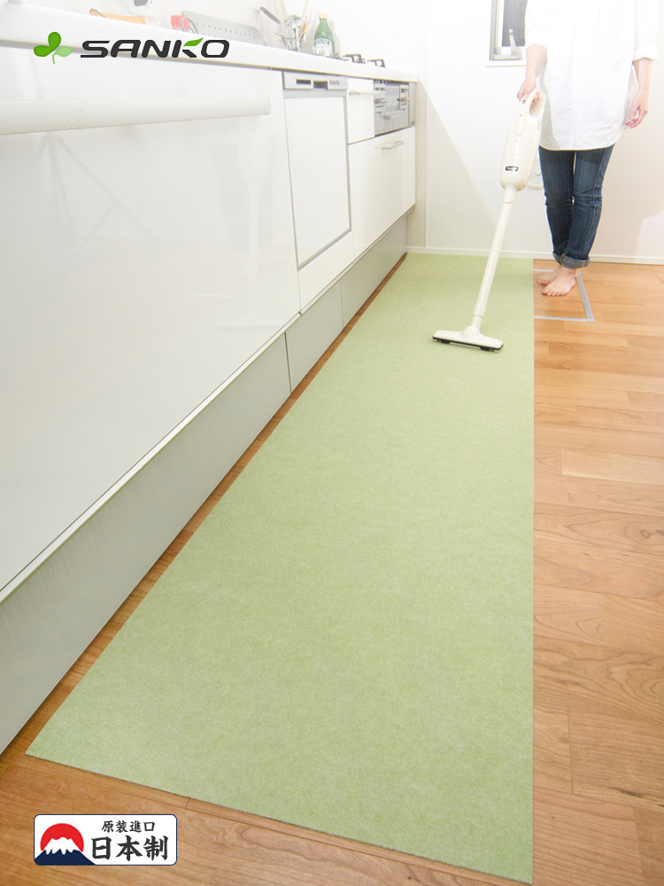 Japan imports sanko kitchen floor mat non-slip anti-oil wipeable long strip carpet home entry door anti-dirty foot mat