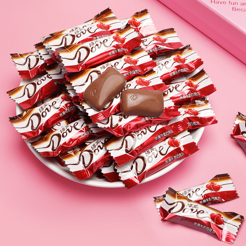 Deve Chocolate Bulk Silk Slip Milk Fragrant White Black Coinciding Wedding Celebration Candy Snacks Wholesale Annual Goods Festival Taste