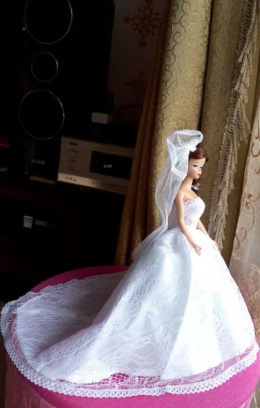 30cm cao chính hãng ăn mặc búp bê barbie búp bê quần áo phụ kiện quần áo váy áo cưới búp bê váy lớn tủ đồ búp bê barbie siêu đẹp