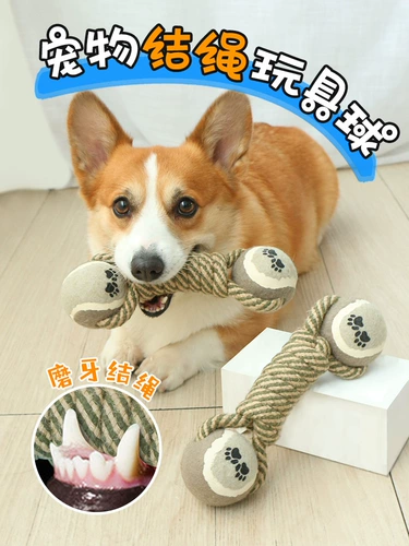 Собачья игрушечная веревка пять -летняя магазин пять цветных игрушек узловых узлов узловых узлов собачьи мячи для домашних животных Молярные укус и дыхание неприятное дыхание, чистые зубы, маленький кусочек укуса собаки, дядя, одиночный