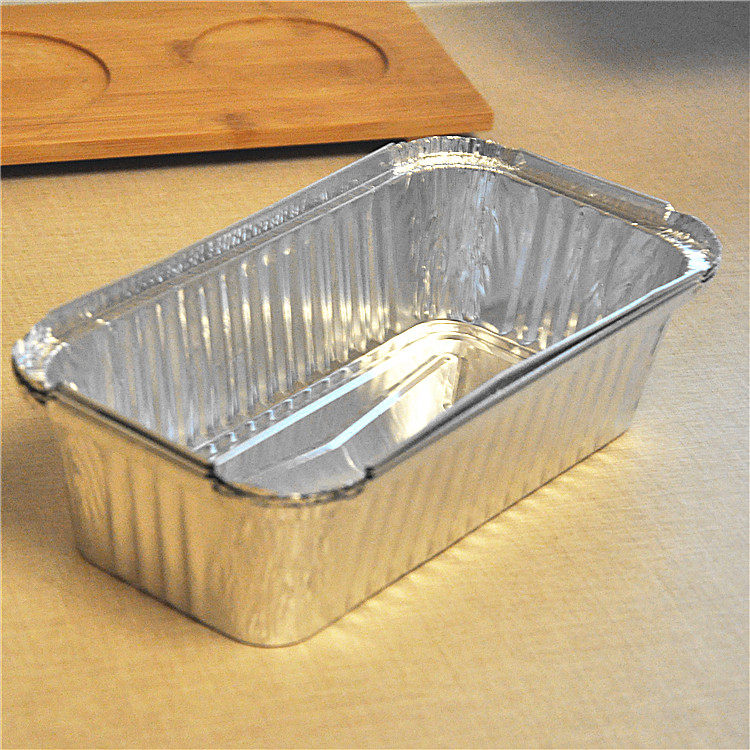 2 only installed large aluminum foil rectangular cake bread mousse cup dining box resistant to baking toast box toast box