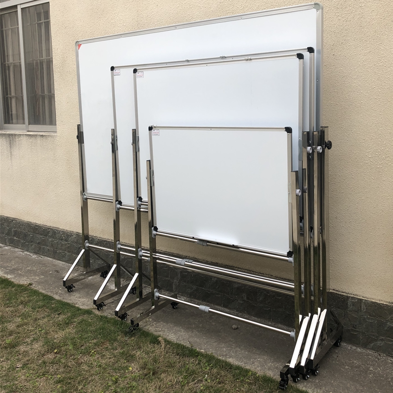 Wide and excellent stable and stable stainless steel bracket blackboard Company movable advertising display writing whiteboard Green board Office teaching writing board Workshop kanban board Training and education with a large whiteboard