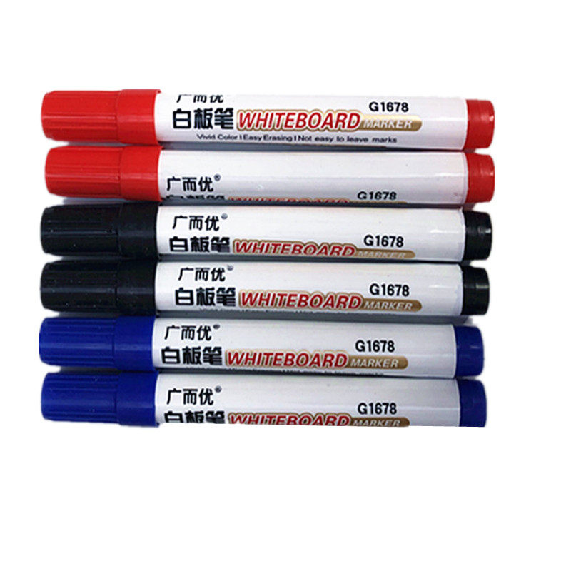 Wide and excellent whiteboard whiteboard pen Water-based whiteboard pen erasable three-color optional