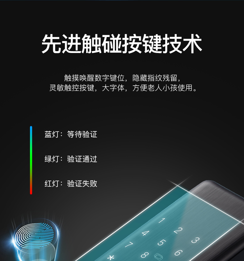 上市企业 星徽 家用指纹密码锁 图9