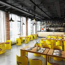 Industrial style Bar restaurant Sofa deck Milk tea shop Container table and chair combination Barbecue shop Oil barrel leisure coffee table