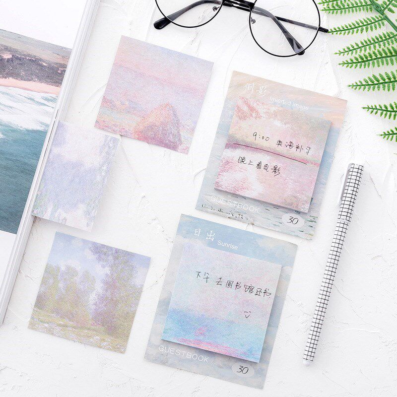 White paper bookmarking schedule Architectural stripes record paper engraving for students glued to ancient wind convenience stickers with border stickers