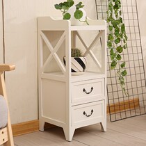 Bedroom bedside table 25cm wide solid wood super narrow storage slit cabinet 20 30 35 40 mini cabinet side cabinet