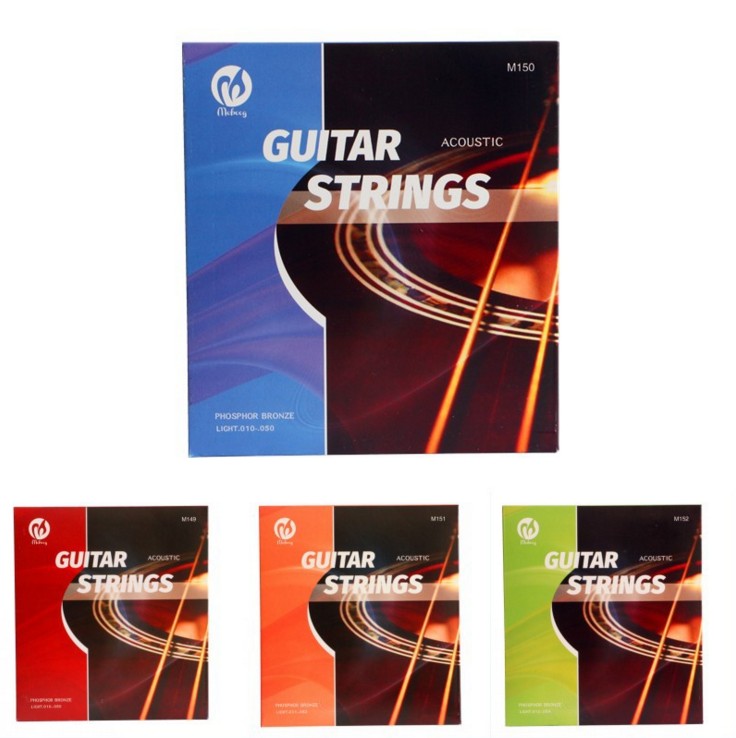 Folk guitar strings, wooden guitar strings, sets of strings, 011 strings, 3 scattered strings, 456 strings, guitar scattered strings